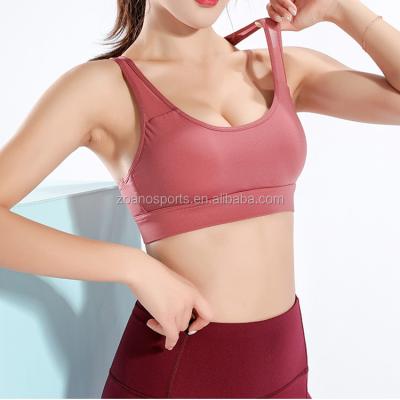 China Breathable High Strength Shockproof Sports Bra For Women Gather Shape Bra Working Bra Beauty Back Fitness for sale