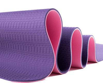 China Workout Friendly Mat Fitness Band Mats Non-Slip Pro Thick Eco Band Dot Texture for Yoga Pilates and Floor Exercise Yoga Mat for sale