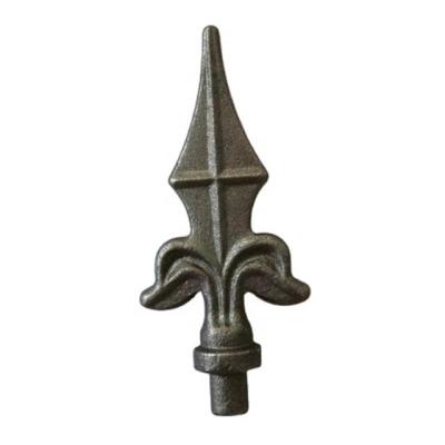 China Easily Assembled Decorative Accessories Wrought Iron Steel Forged Spearheads Pierce Points For Fence for sale