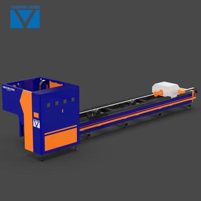 China Laser CUTTING Heavy Duty Industry 500W 1000W 2000W Metal Cutting Tube / Pipe Fiber Laser Cutting Machine for sale