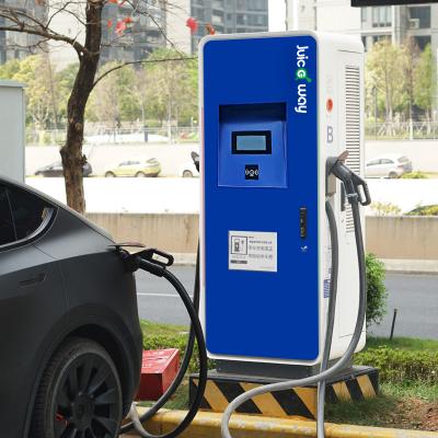 China DC 100kW Commercial Parking Charging Station Fast Ev Supermarket EV Floor Charging for sale