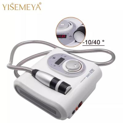 China 2022 Portable EMS Heating And Cooling System Thin Face Skin Care Massager Shrink Pores Handheld facial Device for sale