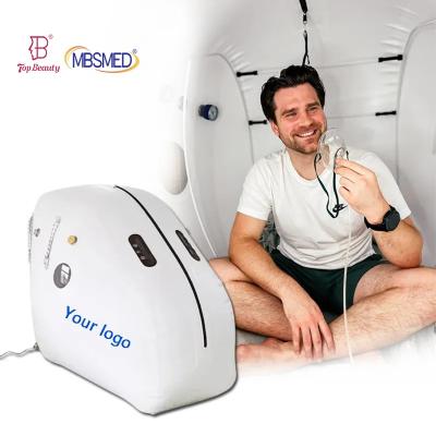 China Soft Sitting Type Hyperbaric Chamber Hbot 1.5 2.0 Ata High Pressure Camara Iperbarica Oxygen Generator O2 Hyperbare for sale