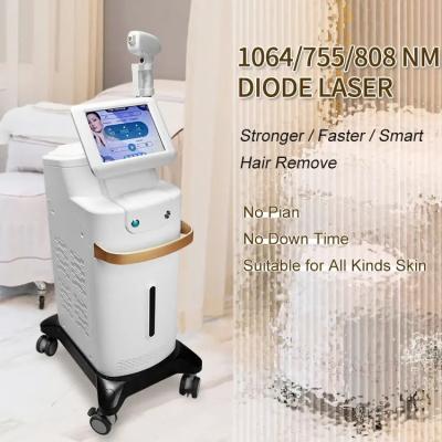 China Haarentfernung Maschine Permanente Haarentfernung Diodenlaser 755 808 1064 Nm Diodenlaser Haarentferner zu verkaufen