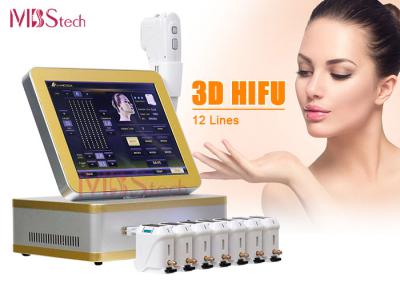 China 4MHz 12 Lines 8 Cartridges Body Slimming HIFU RF Machine for sale