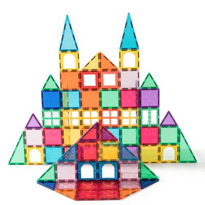 China Eco-friendly Material New Design Magnetic Tiles Set Magnetic Building Toys For Kids for sale