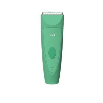 China KUB Ceramic Baby Electric Clipper Kids Hair Cut Rechargeable IPX7 Waterproof Replaceable Clipper Heads for sale