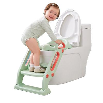 China KUB Modern Baby Ladder Toilet Seat Kids Portable Plastic Toilet Step Stool Baby Potty Chair Trainer for sale