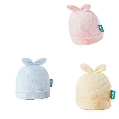 China KUB Casual Baby Beanie Newborn Baby Cap Spring and Summer Baby Cotton Thin Hat for sale