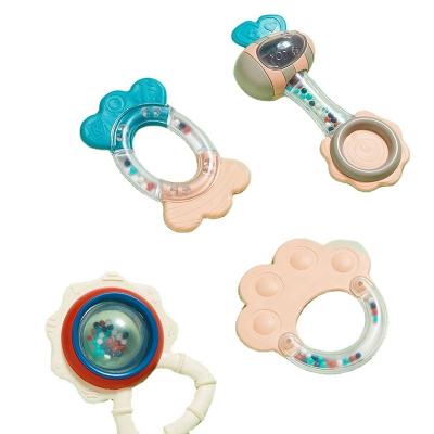 China KUB 10 Pcs Baby Bell Musical Rattle Baby Teether Development Safety Sensory Materials Set for sale