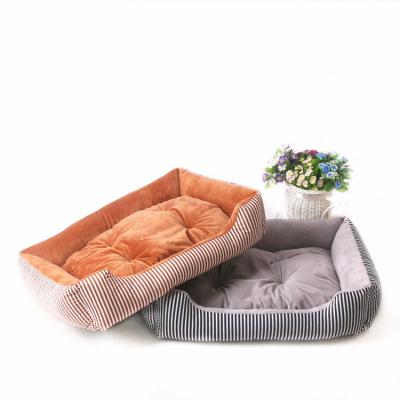 China Viable Hot Selling Fluffy Soft Pet Sleeping Room Cat Bed Cat Accessories Pet Indoor Square Pet for sale