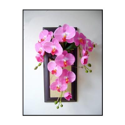 China Simply Decorative Artificial Orchid Flowers Hanging Wall Flowers Artificial Wall Flower For Wall Decoration for sale