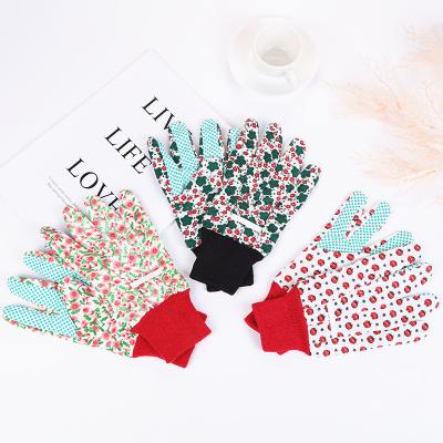 China Simply Wholesale Twill Protective Gloves Floral Home Gardening Gloves Bulk High Quality Garden Work Gloves for sale