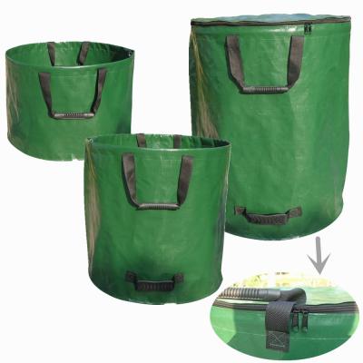 China 100L /150L/200L Durable High Quality Heavy Duty Reusable Leaf Bags Garden Leaf Collector Bag For Collecting Leaves for sale