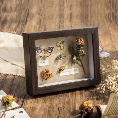 China Fashionable Wholesale MDF Craft Picture Box Frame 3d Photo Shadow Specimens Box Frame for sale