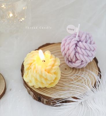 China Customized Scented Candles Scented Bubble Wire Around Aromatherapy Relaxing Small Cube Soy Wax Scented Home Candles Gift Decor for sale