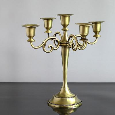 China Luxury Metal Candle Holder Mermaid Flower Vase Candlestick Road Lead Wedding Supply Wedding Centerpieces Candelabras for sale