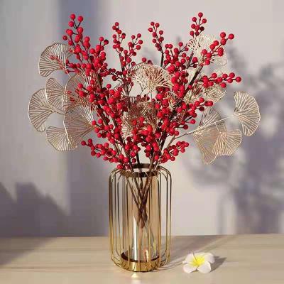 China Home Decor Artificial Red Berry, Holly Christmas Berries Stems for Christmas Tree Decorations, Crafts, Holidays and Home Decor (Red) for sale