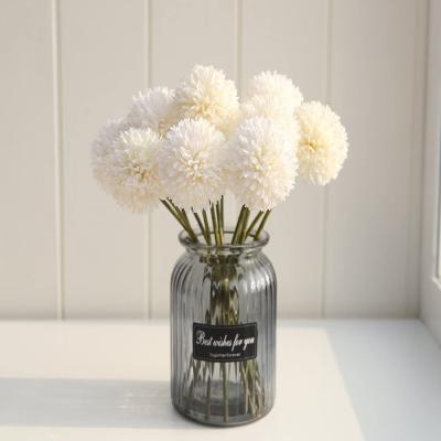 China Silk Artificial Chrysanthemum Ball Flowers Hydrangea Arrangement Bouquet Present For Friends Decor For Home Office Party And Wedding for sale