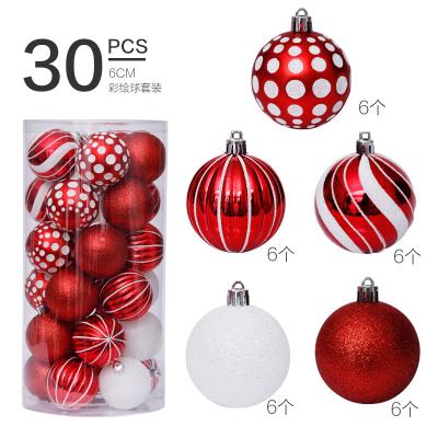 China Christmast Ornament Hot Sale Stocked 3cm/4cm/5cm/6cm/7cm/8cm/10cm Colored Christmas Decorative Plastic Ball for sale