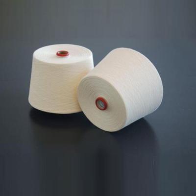 China Moisture-Absorbent High Grade Cotton Polyester CVC60/40 Blended Yarn Unconventional Super Soft Semi-Combed Yarn for sale