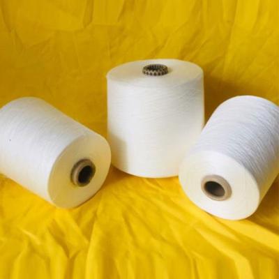 China Moisture-Absorbent High quality recycled polyester combed yarn super soft cotton blended yarn 32S CVC blended knitting yarn for sale