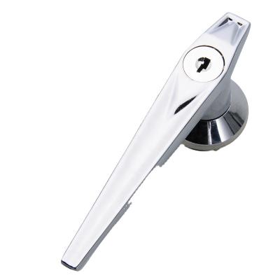 China Zinc Alloy L Type Handle Lock Hot Selling Flat Lock With Key Handle Lock for sale