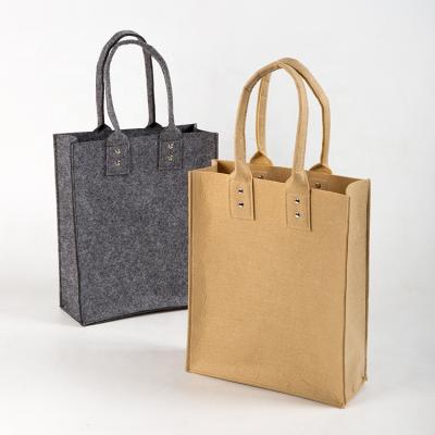 China Large-capacity China hot-selling custom felt travel clothes storage fashion trend eco-friendly handbags shopping bags for sale