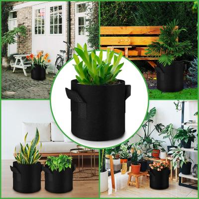 China China Factory Promotion Environmental Protection Custom 10/20/30/40 Gallon Cloth Wool Felt Planting Bag Nonwoven Planter for sale