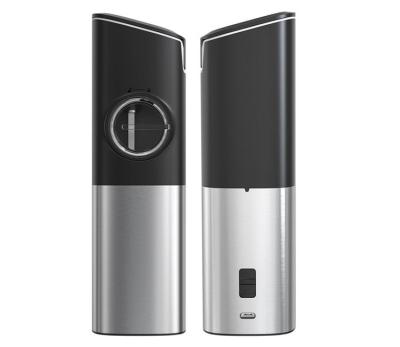 China Stocked Black Electric Kichen Accessories Stainless Steel Salt And Pepper Grinder Set for sale