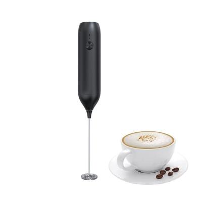 China Type-C Viable Rechargeable Handheld Electric Milk Frother with 304 Stainless Steel Beater Frother Maker for Coffee for sale