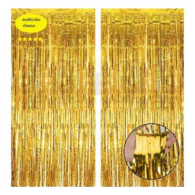 China Bestselling Shiny Festival Amazon Gold Foil Tassel Curtain Party Decoration 3.3”x6.6” [Multicolor Option] for sale