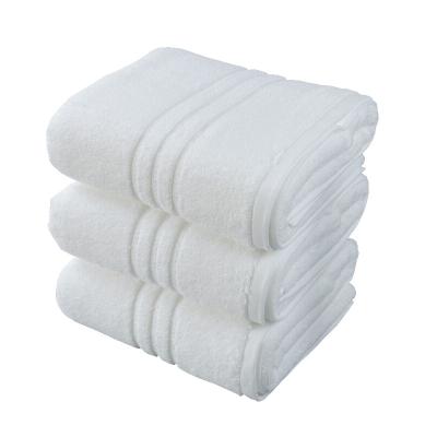 China Factory direct sale white cotton 100% child safe towel thickened hotel absorbent bath towel for sale