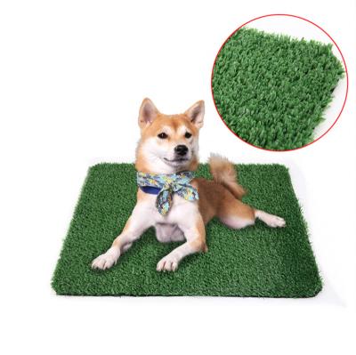 China Dog Grass Pee Pad Indoor Outdoor Potty Viable Training Replacement Artificial Turf For Puppy Easy To Clean With Strong Permeability for sale