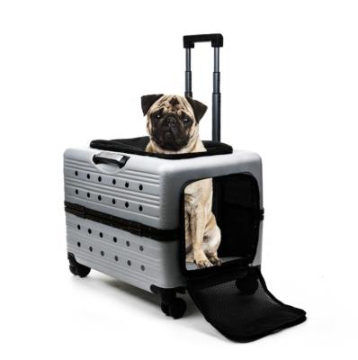 China Wholesale Viable Pet Trolley Bag Dog Carrier Travel Bag Pet Travel Trolley Carrier Travel for sale