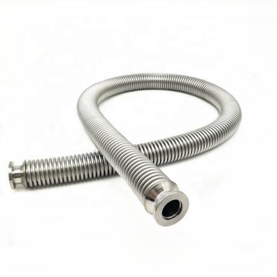 China Vacuum Connection KF SI CF Flanged Stainless Steel Metal Vacuum Bellows Hydraulic Shaped Flexible Hose for sale