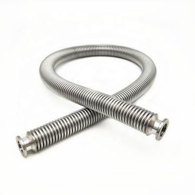 China 304SS KF25 Stainless Steel Flexible Vacuum Bellows Hose L=1000mm for sale