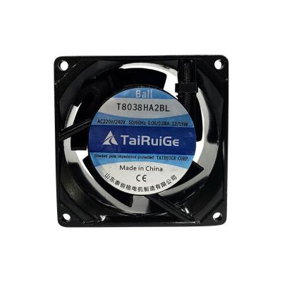 China Factory 80*80*38MM Mute AC Fan 8038 Brushless AC Axial Fan for sale