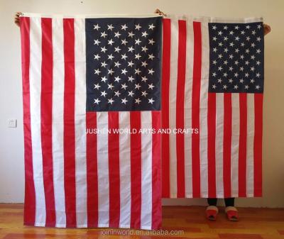 China Hot Selling High Quality Nylon Flag Hanging 3x5 Feet American Flag Embroidery Flag Stitch for sale