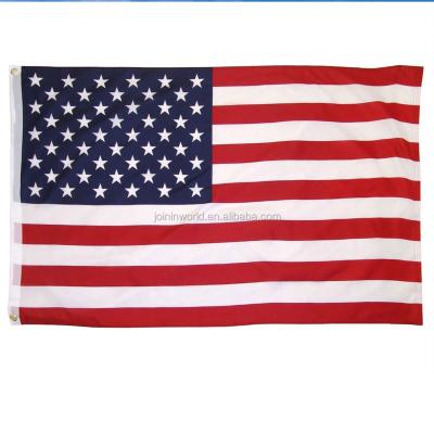 China FLY 100% Polyester 3x5 Feet Printed American Flag Country Flag for sale