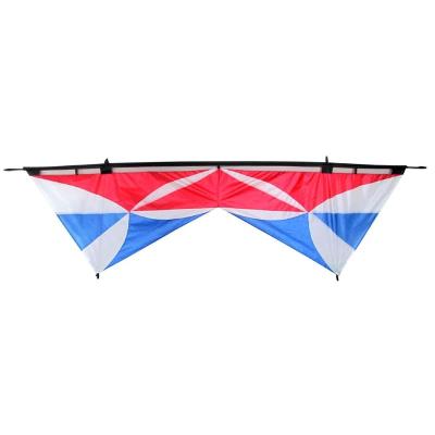 China Custom LOGO nylon promotion printed line adult sport kite flying revolution kites four reflex kite for sale