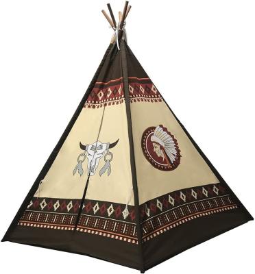 China Toy Indoor Teepee Play Tents Inflatable Canvas Teepee for Girls and Boys Toddlers Kids Room Gift Tent for sale