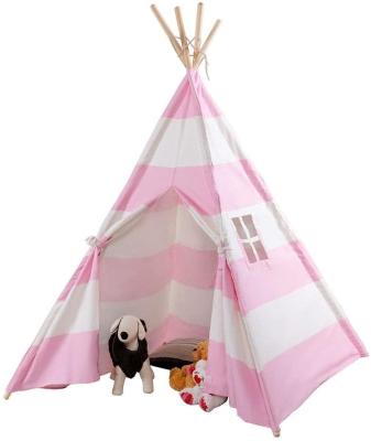 China Toy Indoor Teepee Play Tents Inflatable Canvas Teepee for Girls and Boys Toddlers Kids Room Gift Tent for sale