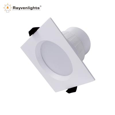 China 92mm Aluminum Cutout 3.5 Inch Recessed Square Retrofit Cob Led Square Downlight for sale