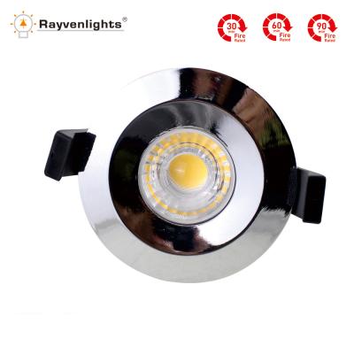 China White/Black/CHROME/Sliver 7W 10W Dimmable Downlight LED COB Fire-Rated Aluminum Outdoor Lighting for sale