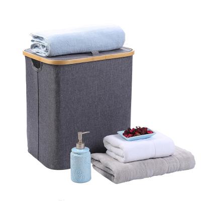 China Living Room Modern Bathroom Household Organizer Waterproof Large And Storage Box Laundry Basket With Lid for sale