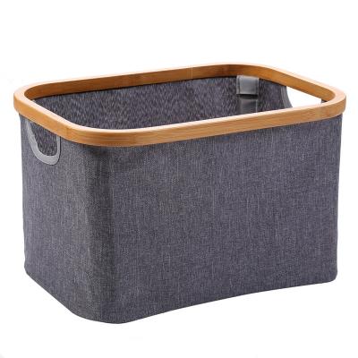 China Sustainable Foldable Underwear Bra Clothes Books Rectangle Bamboo Storage Box For Kids for sale