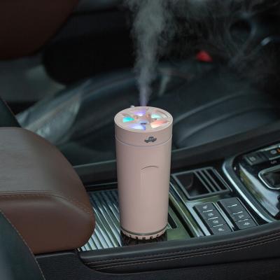 China Custom Mini Usb Colorful Baby Car Water Mist 300ML Car Ultrasonic Oil Diffuser Cool Air Humidifier for sale