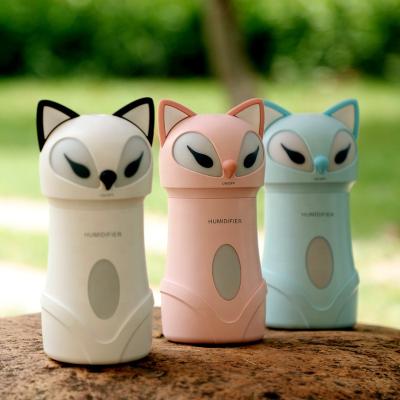 China Cute Car Innovation Doll House Fox Seven-color Light Air Humidifier Gabby for sale