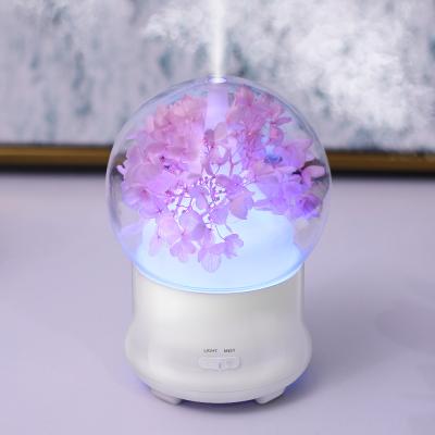 China 100ML Car Christmas Flower Fashion Eternal Night Light For Diffusion Clean Air Cool Humidifier for sale